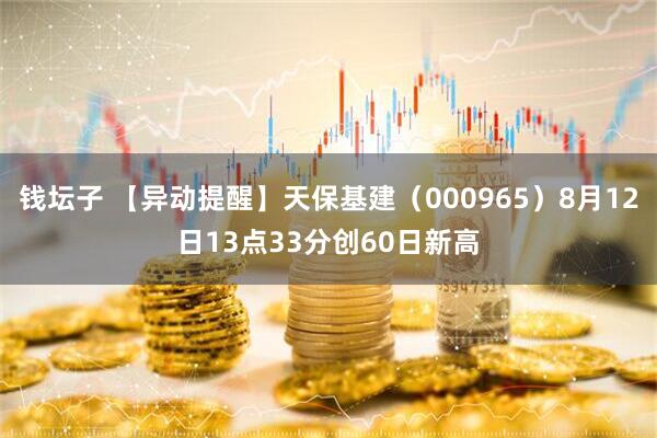 钱坛子 【异动提醒】天保基建（000965）8月12日13点33分创60日新高