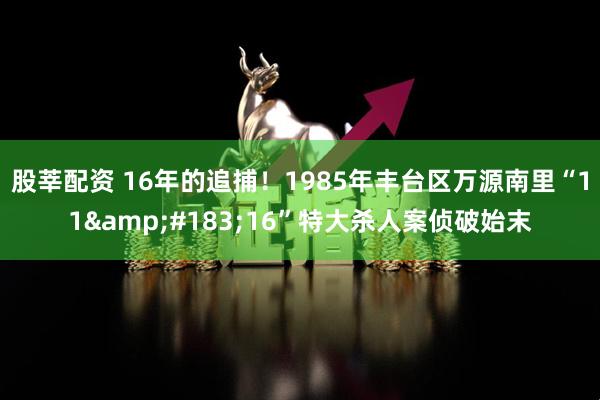 股莘配资 16年的追捕！1985年丰台区万源南里“11&#183;16”特大杀人案侦破始末